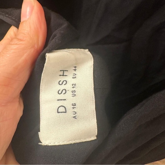 Dissh Sarah Halter Midi Dress Black Size US 12 - Picture 8 of 8